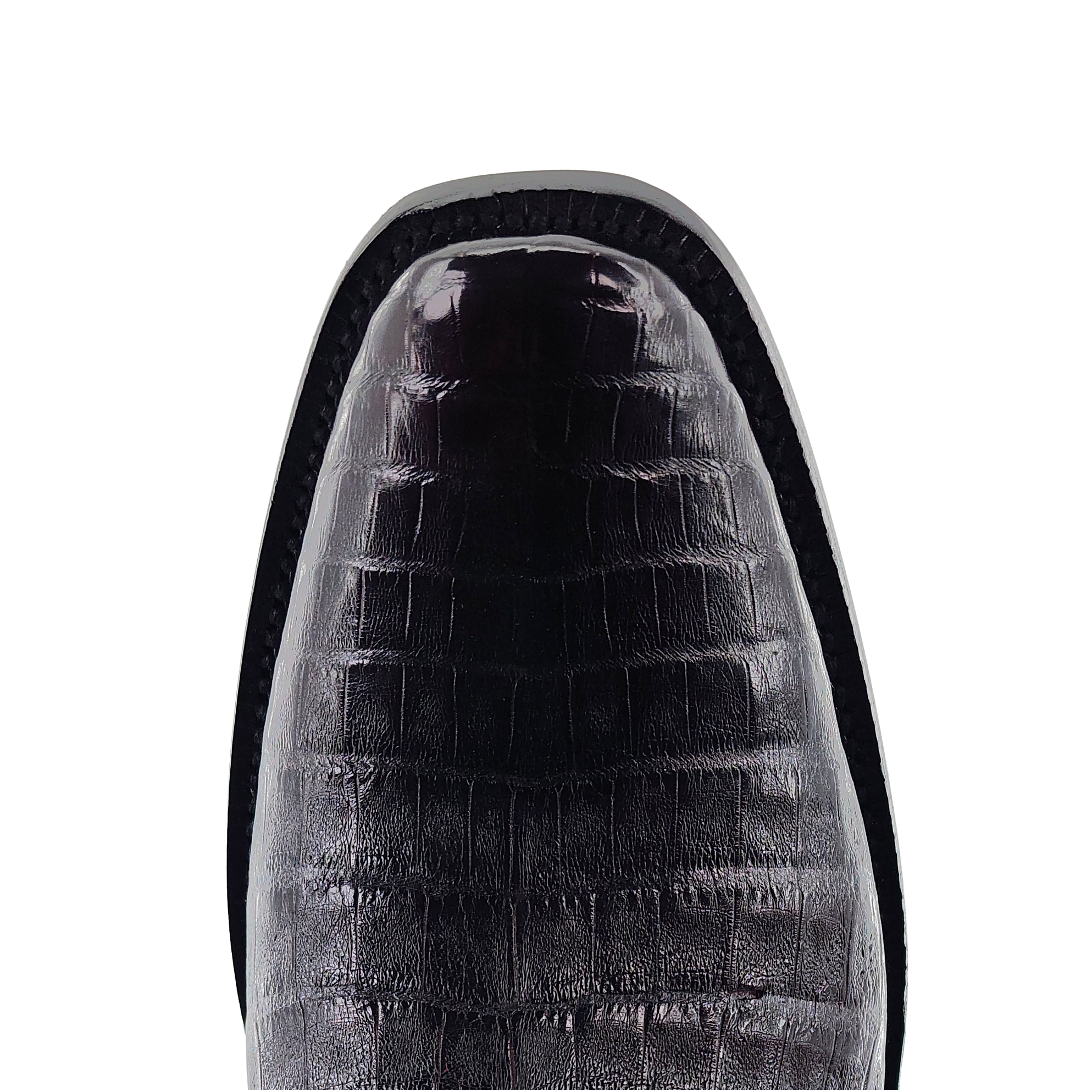 R. Watson Men's Black Cherry Caiman Belly Boots | The Hat Store, LLC