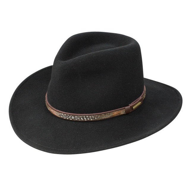 1000X BLACK FELT HAT – The Sparkling Spur